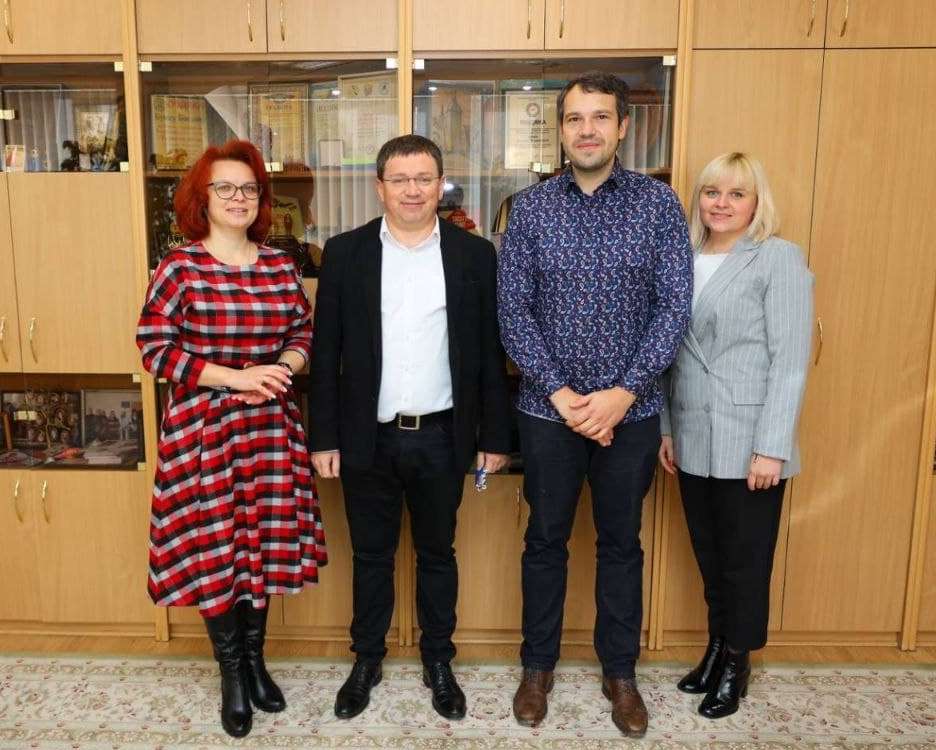 Зустріч Ніколая Тойфеля із ректором Богданом Буяком та працівниками інклюзивно-ресурсного центру